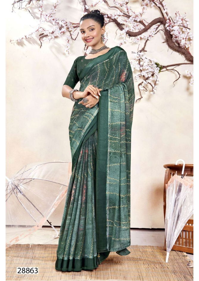 Vinodini By Vallabhi Georgette Printed Sarees Wholesale Shop In Surat